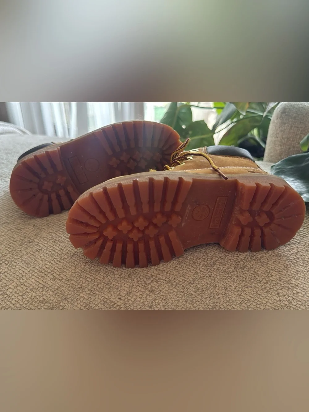 Timberland Kids Brown Leather Lace-Up Boots